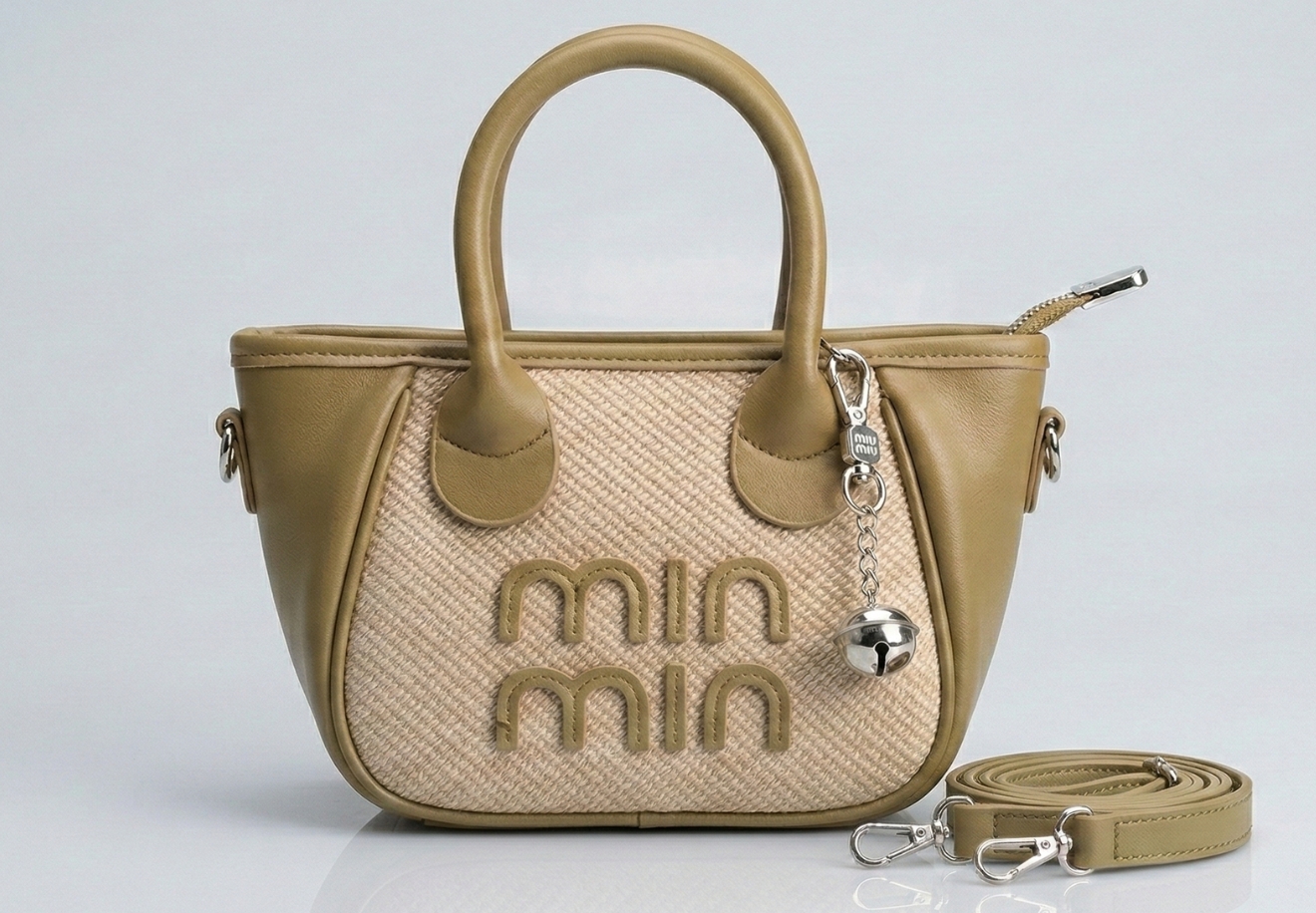 Kvin Zora Khaki Vintage Mini Handbag