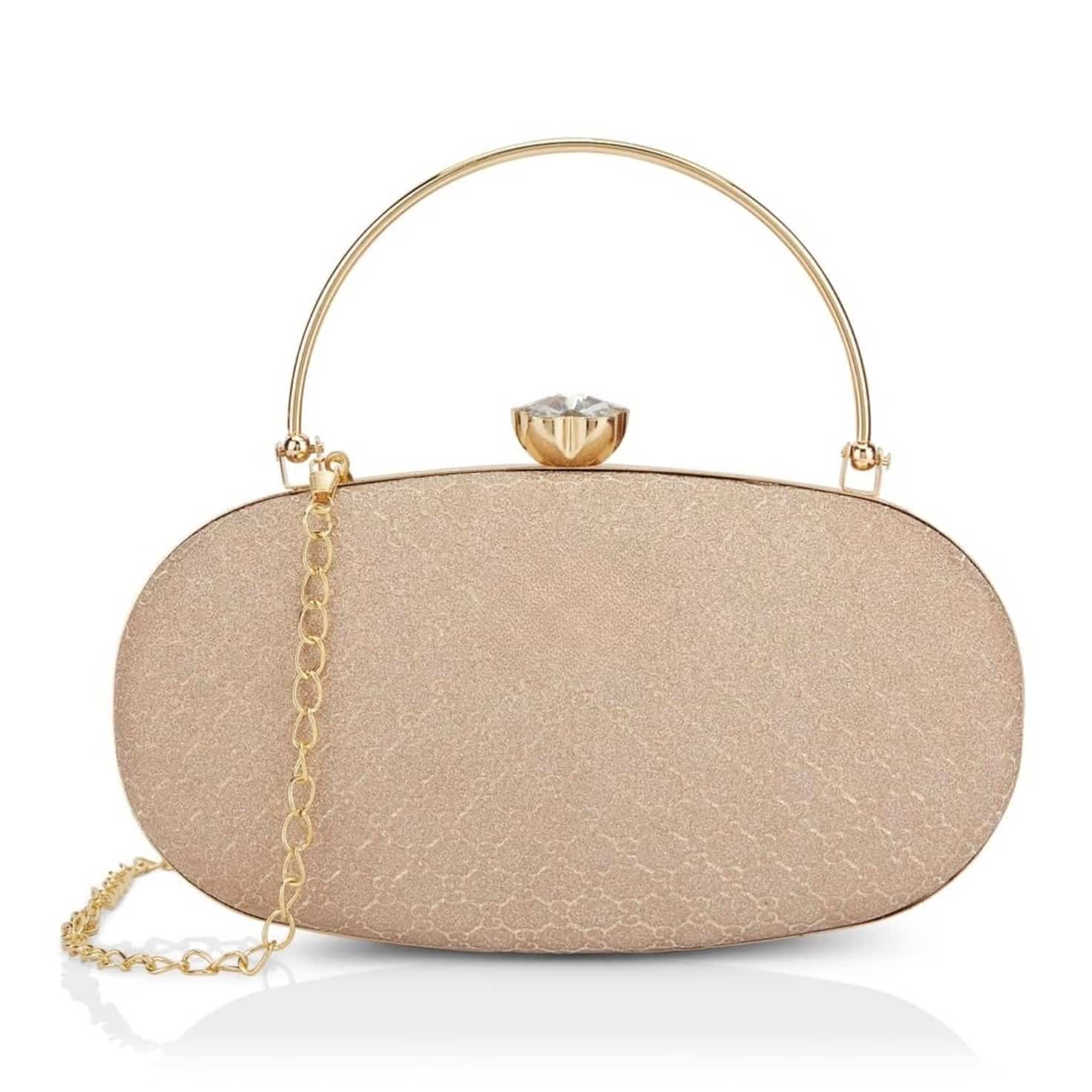 KVIN ALMA Premium Women’s Oval Evening Box Clutch